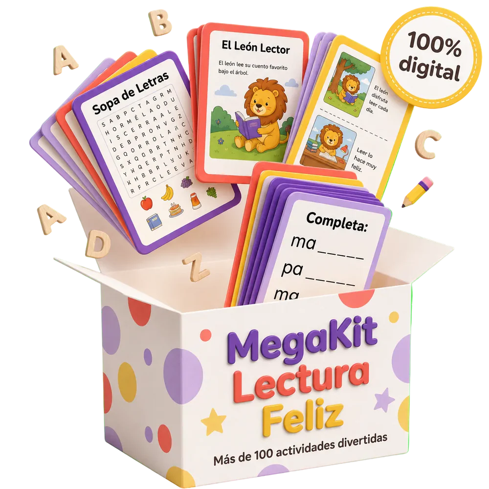 Tu hijo aprenderá a leer jugando | +100 actividades