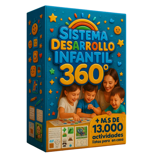 Sistema de Desarrollo Infantil 360: +13.000 Actividades listas para imprimir